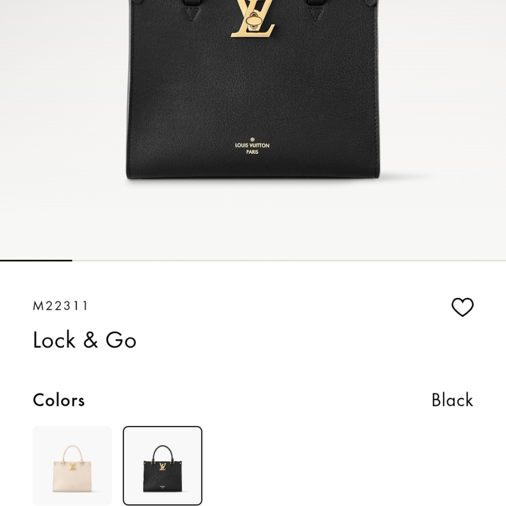 Like New Louis Vuitton Lock Me Black Calfskin w Gold Hardware Bag + Dustbag - Picture 8 of 8